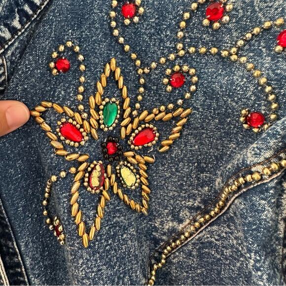 Pretty Bleu Vintage Western Denim Button Up Size Small - Picture 5 of 7